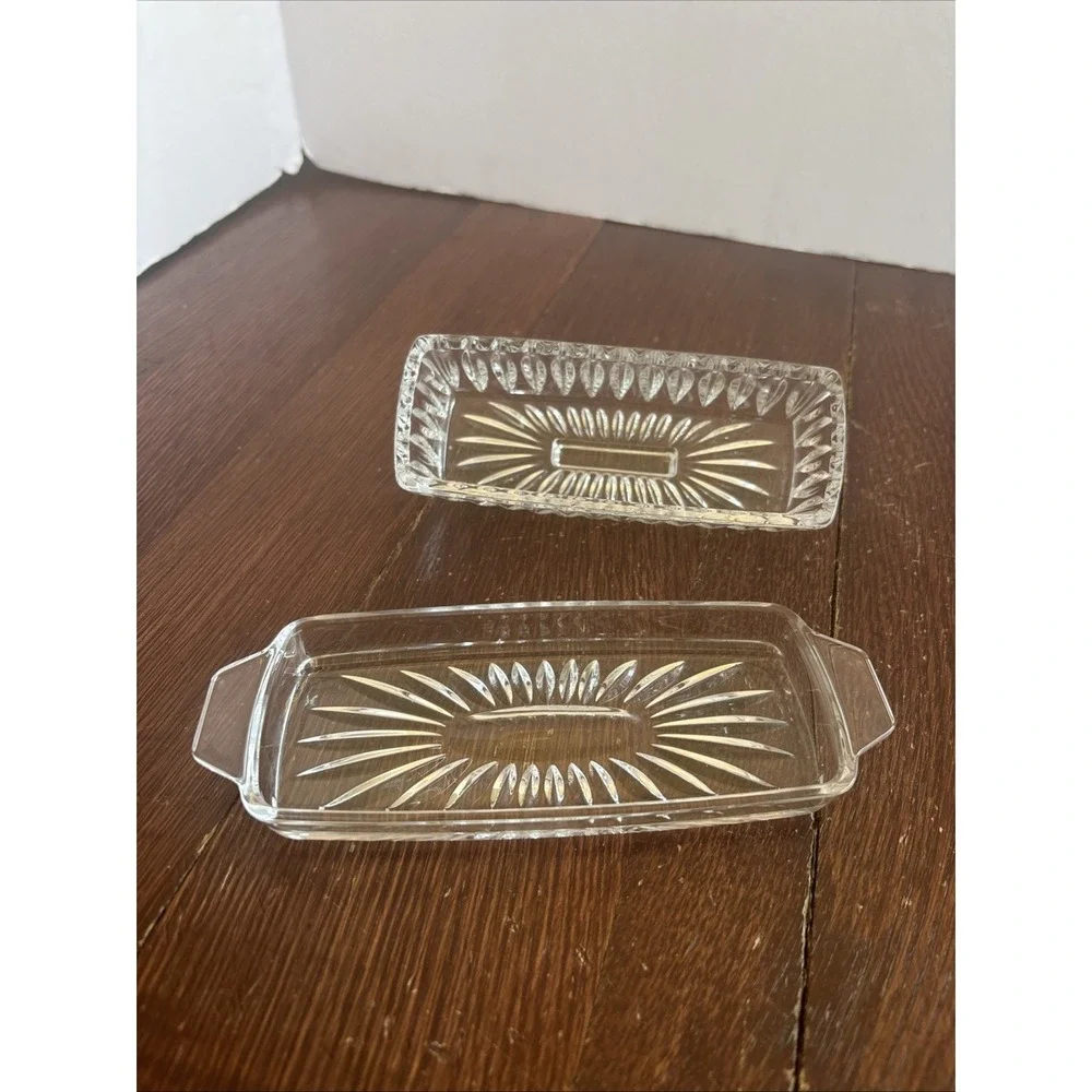 Gorham‎ Althea Crystal Covered Butter Dish Vintage, Discontinued EUC
